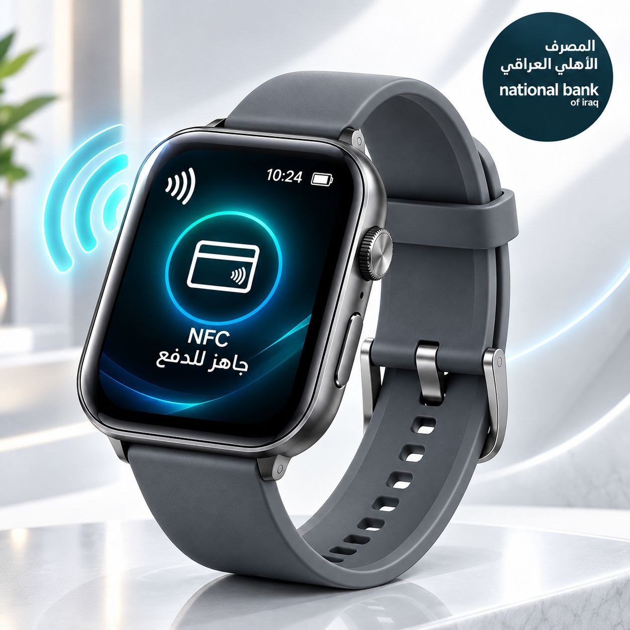 ساعة الدفع الذكية NFC